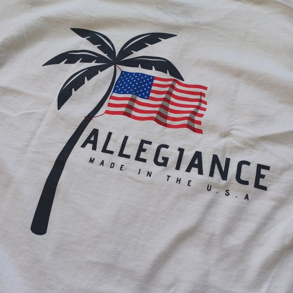 Allegiance Clothing Palm Tree USA Flag T-shirt